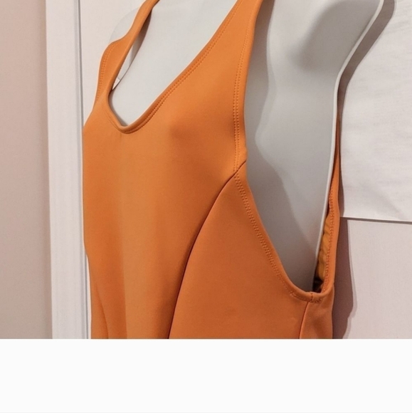 Nwt DIPPIN' DAISY'S scuba open back one piece swimwear orange size L - Picture 4 of 6